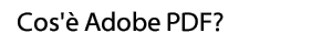  Cos&apos;è Adobe PDF?