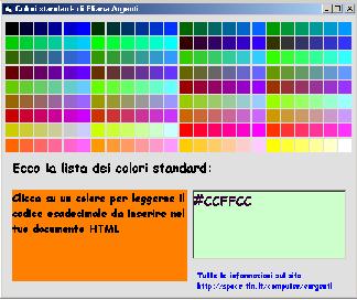 colori standard