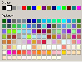 tabella dei colori